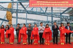 Hạ thủy 3 tàu vỏ thép theo nghị định 67 tại Thanh Hóa